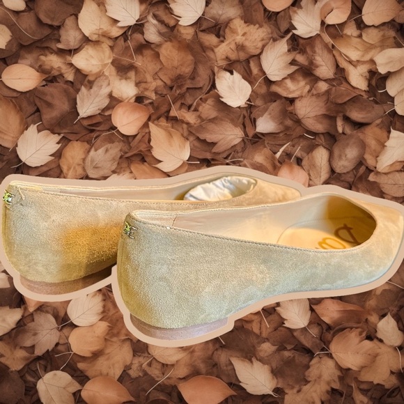 NWT Sam Edelman ‘Sally’ Pointed Toe Flats in “Oatmeal” Suede Leather Size 11 - Picture 12 of 16